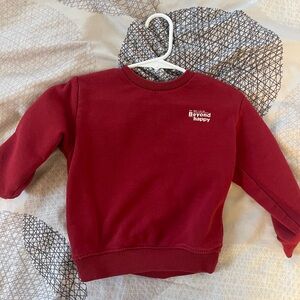 12-18m Toddler Zara Red Sweatshirt